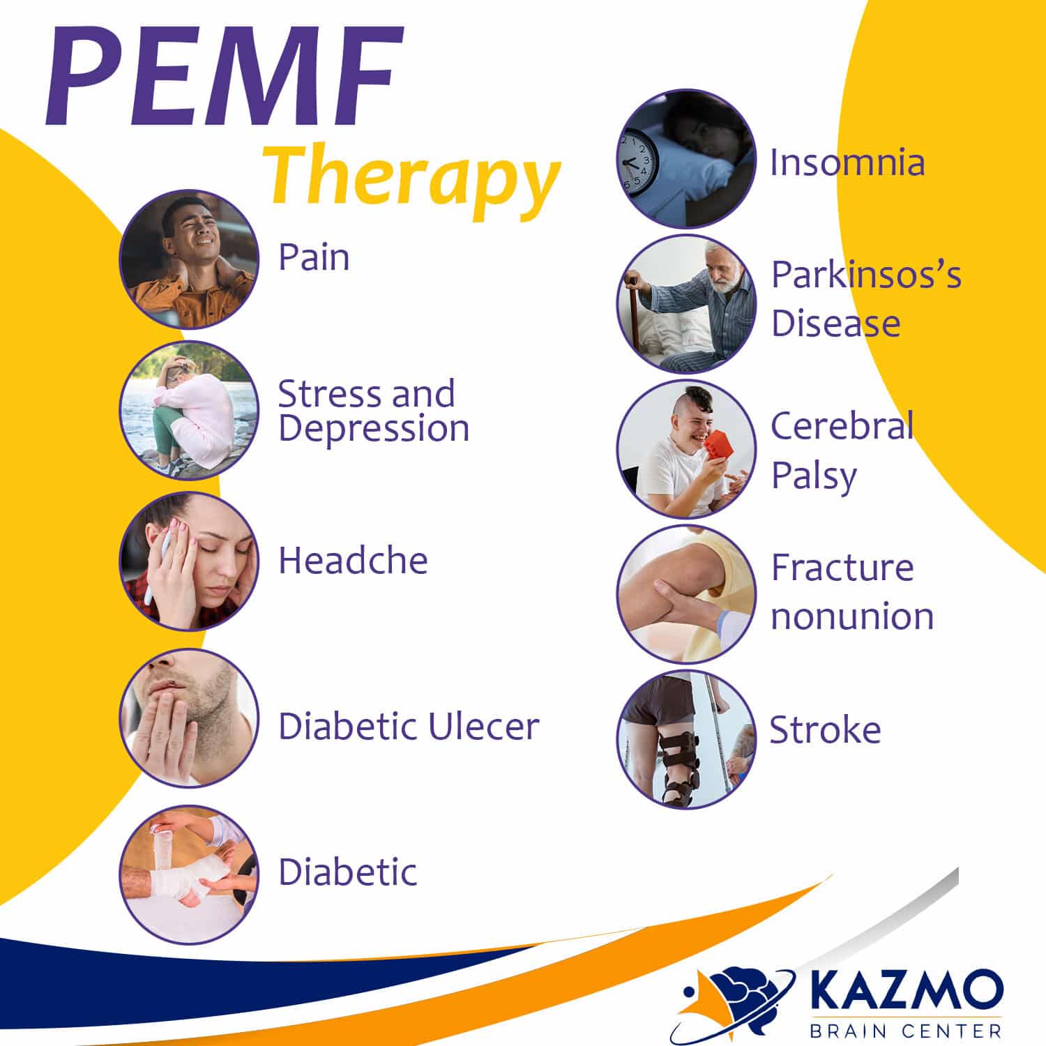 What Types of Conditions can PEMF Therapy Treat? Kazmo Brain Center