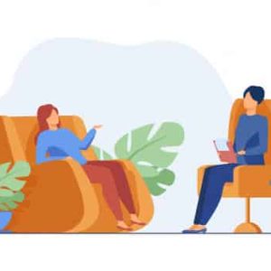women visiting psychologist